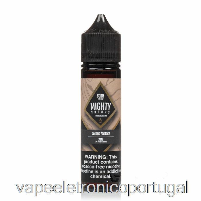 Vape Eletrônico Tabaco Clássico - Vapores Poderosos - 60ml 3mg